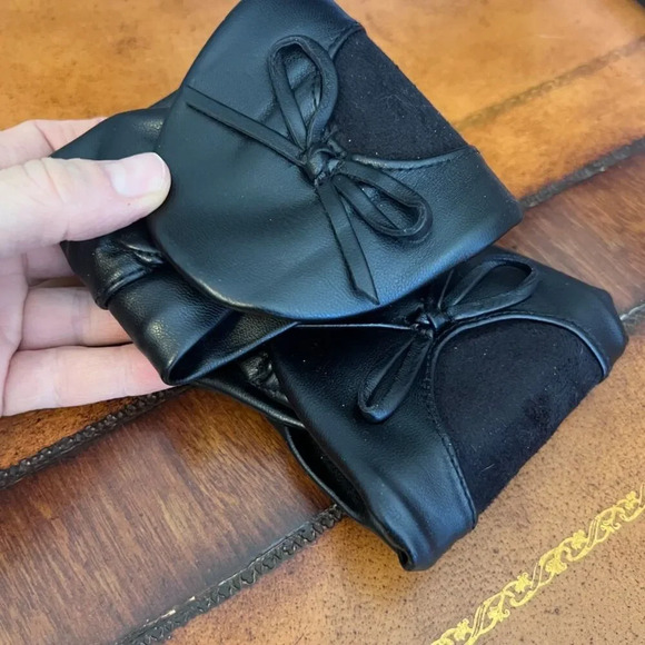 Dr Scholl's Travel Foldable Portable Black Slippers with Carrying Case Size 9-10 - Picture 3 of 8